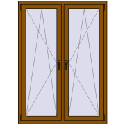 REHAU ENERGY-SAVING SYNEGO MD 1200x1580 mm GOLDEN OAK dwustronny