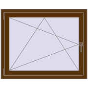 CLASICTHERM 70 1050x900 mm WALNUT dwustronny