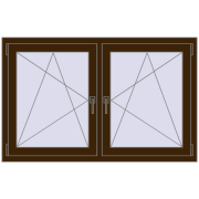 REHAU ENERGY-SAVING SYNEGO MD 1350x860 mm DARK_OAK dwustronny REHAU ENERGY-SAVING SYNEGO MD 1350x860 mm DARK_OAK dwustronny