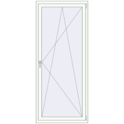 REHAU OPTIMUM EURO-DESIGN 70 909x2100 mm ANTHRACITE_GREY_STRUKTURAL external