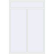 ALU STANDARD 72 1600x2400 mm RAL 9016 Traffic white two-sided