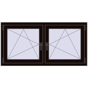 REHAU ENERGY-SAVING SYNEGO MD 1380x695 mm BLACK_BROWN dwustronny