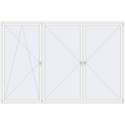 REHAU ENERGY-SAVING SYNEGO MD 3600x2400 mm BASALT_GREY external