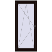 REHAU OPTIMUM EURO-DESIGN 70 700x1600 mm BLACK_BROWN dwustronny