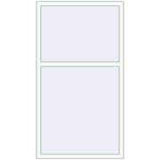 REHAU OPTIMUM EURO-DESIGN 70 1000x1800 mm RAL 9016 Traffic white dwustronny