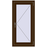 REHAU OPTIMUM EURO-DESIGN 70 550x1120 mm DARK_OAK two-sided