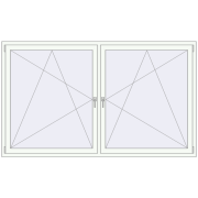 REHAU OPTIMUM EURO-DESIGN 70 2270x1350 mm RAL 9016 Traffic white two-sided