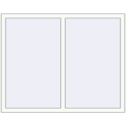 REHAU OPTIMUM EURO-DESIGN 70 1400x1150 mm RAL 9016 Traffic white two-sided