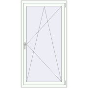 REHAU BRILLANT DESIGN 850x1600 mm RAL 9016 Traffic white two-sided