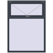 REHAU BRILLANT DESIGN 1100x1500 mm ANTHRACITE_GREY_STRUKTURAL two-sided