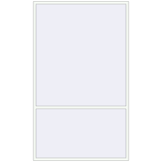 REHAU OPTIMUM EURO-DESIGN 70 1800x3000 mm RAL 9016 Traffic white two-sided