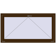 REHAU OPTIMUM EURO-DESIGN 70 1500x800 mm DARK_OAK dwustronny