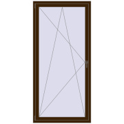 REHAU OPTIMUM EURO-DESIGN 70 950x2100 mm DARK_OAK two-sided