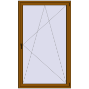 REHAU ENERGY-SAVING SYNEGO MD 1200x2000 mm GOLDEN OAK two-sided