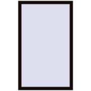 REHAU OPTIMUM EURO-DESIGN 70 900x1400 mm BLACK_BROWN two-sided