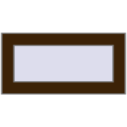 Okna skrzydłowe 500x300 mm REHAU BRILLANT DESIGN DARK_OAK dwustronny