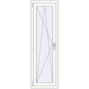 Tilt-and-Turn 500x1600 mm REHAU OPTIMUM EURO-DESIGN 70 RAL 9016 Traffic white two-sided Tilt-and-Turn 500x1600 mm REHAU OPTIMUM EURO-DESIGN 70 RAL 9016 Traffic white two-sided