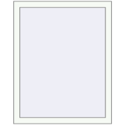 REHAU BRILLANT DESIGN 790x1030 mm RAL 9016 Traffic white two-sided