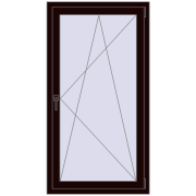 REHAU OPTIMUM EURO-DESIGN 70 800x1500 mm CHOCOLATE_BROWN two-sided