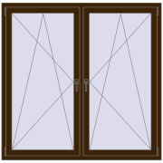REHAU ENERGY-SAVING SYNEGO MD 1560x1535 mm DARK_OAK dwustronny REHAU ENERGY-SAVING SYNEGO MD 1560x1535 mm DARK_OAK dwustronny