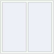 REHAU ENERGY-SAVING SYNEGO MD 1450x1450 mm RAL 9016 Traffic white two-sided