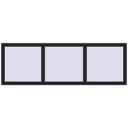 Okna skrzydłowe 1800x600 mm KORSA BRILLANT DESIGN