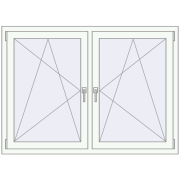 REHAU ENERGY-SAVING SYNEGO MD 1530x1055 mm BLACK_BROWN zewnętrzny REHAU ENERGY-SAVING SYNEGO MD 1530x1055 mm BLACK_BROWN zewnętrzny