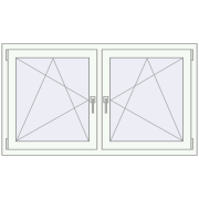 REHAU OPTIMUM EURO-DESIGN 70 1400x800 mm GOLDEN OAK external