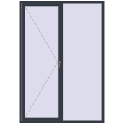 Okna skrzydłowe 1600x2300 mm KORSA BRILLANT DESIGN