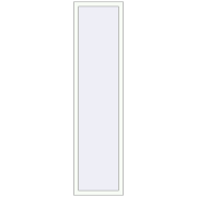 REHAU OPTIMUM EURO-DESIGN 70 500x2060 mm RAL 9016 Traffic white two-sided