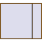 REHAU OPTIMUM EURO-DESIGN 70 2600x2300 mm GOLDEN OAK two-sided