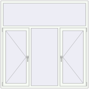 REHAU OPTIMUM EURO-DESIGN 70 1800x1800 mm RAL 9016 Traffic white dwustronny REHAU OPTIMUM EURO-DESIGN 70 1800x1800 mm RAL 9016 Traffic white dwustronny