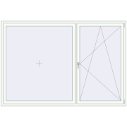 REHAU OPTIMUM EURO-DESIGN 70 2500x1700 mm RAL 9016 Traffic white two-sided