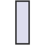 REHAU OPTIMUM EURO-DESIGN 70 500x1500 mm ANTHRACITE_GREY_GLATT two-sided