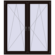 REHAU ENERGY-SAVING SYNEGO MD 1395x1600 mm BLACK_BROWN dwustronny REHAU ENERGY-SAVING SYNEGO MD 1395x1600 mm BLACK_BROWN dwustronny