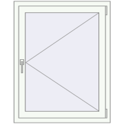 REHAU OPTIMUM EURO-DESIGN 70 860x1100 mm RAL 9016 Traffic white two-sided