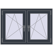 Okna skrzydłowe 1065x725 mm REHAU ENERGY-SAVING SYNEGO MD ANTHRACITE_GREY_STRUKTURAL dwustronny Okna skrzydłowe 1065x725 mm REHAU ENERGY-SAVING SYNEGO MD ANTHRACITE_GREY_STRUKTURAL dwustronny