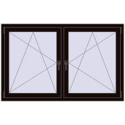 REHAU ENERGY-SAVING SYNEGO MD 1635x995 mm BLACK_BROWN dwustronny