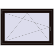 REHAU OPTIMUM EURO-DESIGN 70 1300x900 mm BLACK_BROWN two-sided