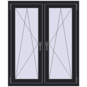 Okna skrzydłowe 1005x1220 mm REHAU ENERGY-SAVING SYNEGO MD BLACK_ULTI-MATT dwustronny Okna skrzydłowe 1005x1220 mm REHAU ENERGY-SAVING SYNEGO MD BLACK_ULTI-MATT dwustronny