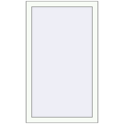 REHAU BRILLANT DESIGN 660x1050 mm RAL 9016 Traffic white two-sided