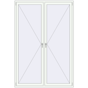 REHAU OPTIMUM EURO-DESIGN 70 1600x2350 mm RAL 9016 Traffic white dwustronny
