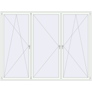 KORSA RENOVATION REHAU EURO 70 3000x2300 mm RAL 9016 Traffic white dwustronny KORSA RENOVATION REHAU EURO 70 3000x2300 mm RAL 9016 Traffic white dwustronny