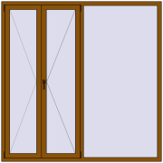 Okna skrzydłowe 2000x2000 mm KORSA BRILLANT DESIGN