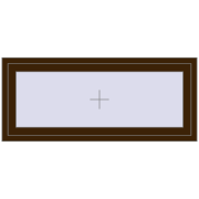 REHAU OPTIMUM EURO-DESIGN 70 1400x600 mm DARK_OAK two-sided
