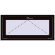 REHAU OPTIMUM EURO-DESIGN 70 1050x500 mm BLACK_BROWN dwustronny