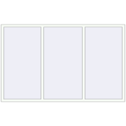 REHAU OPTIMUM EURO-DESIGN 70 2400x1500 mm RAL 9016 Traffic white two-sided