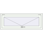 REHAU OPTIMUM EURO-DESIGN 70 1180x530 mm RAL 9016 Traffic white two-sided