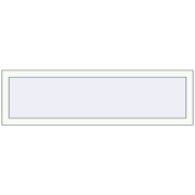 REHAU OPTIMUM EURO-DESIGN 70 1400x400 mm RAL 9016 Traffic white two-sided