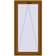 REHAU OPTIMUM EURO-DESIGN 70 800x1600 mm GOLDEN OAK two-sided